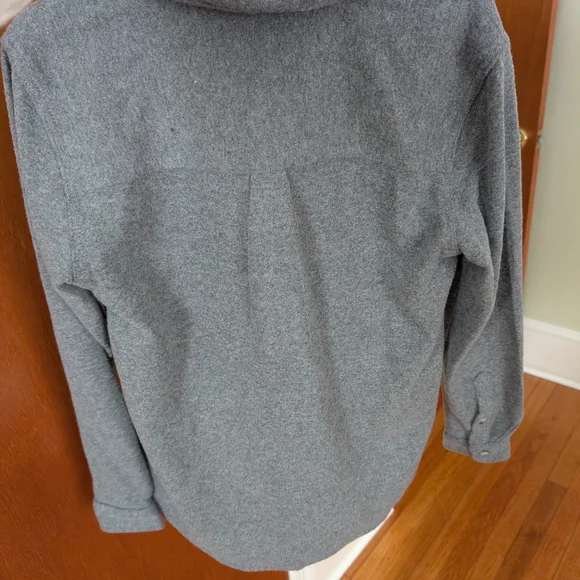 beachlunchlounge Charcoal Gray Shirt Soft Brushed Button Down Top New - Picture 2 of 6